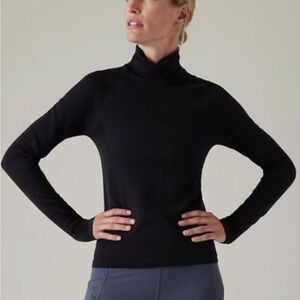 Athleta Flurry Seamless Turtleneck Top